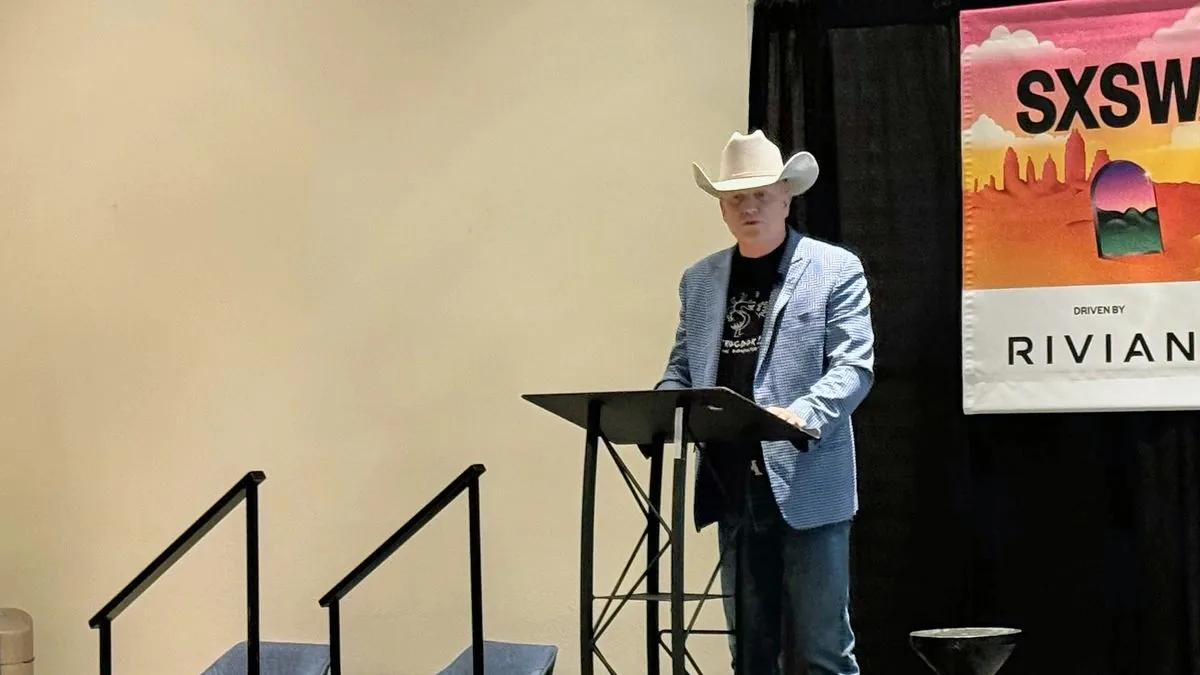 Coffman speaking at SXSW